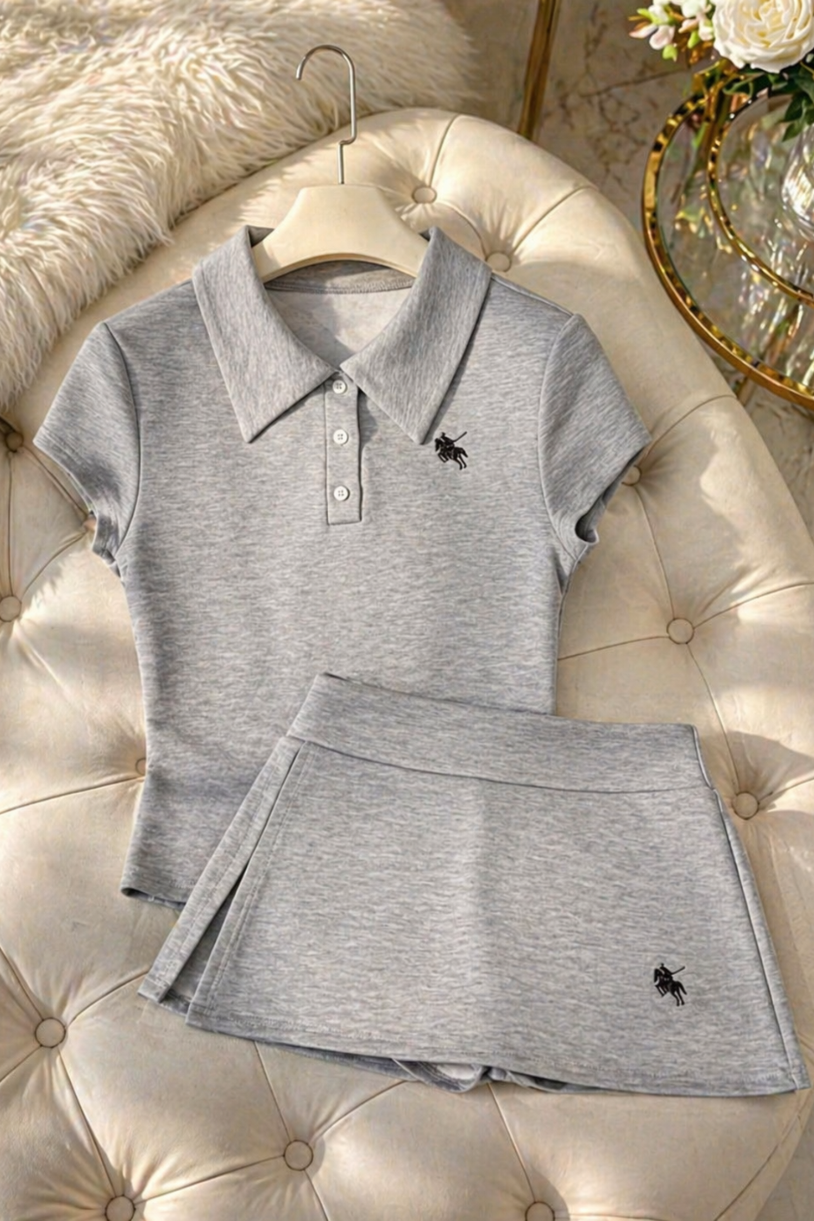 Active Novae Chic Polo Shirt and Skort Coord-Set