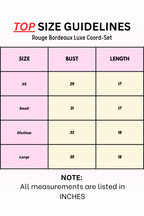 Rouge Bordeaux Luxe Coord-Set