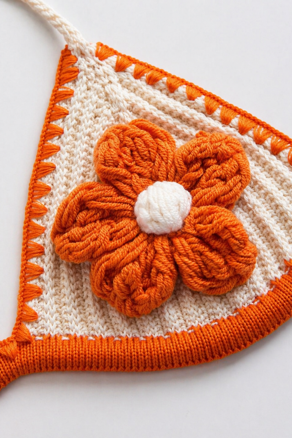 Sweet Tangerine Y2K Crochet Beach – Women’s Knit Summer Coord-Set