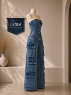 Éclipse Cargo Denim Jumpsuit