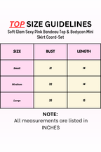 Soft Glam Sexy Pink Bandeau Top & Bodycon Mini Skirt Coord-Set