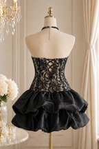 Obsidian Midnight Muse Lace Corset Cocktail Dress