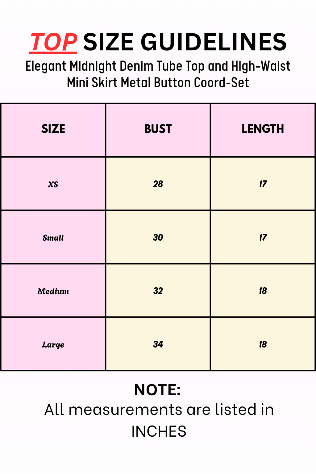 Elegant Midnight Denim Tube Top and High-Waist Mini Skirt Metal Button Coord-Set